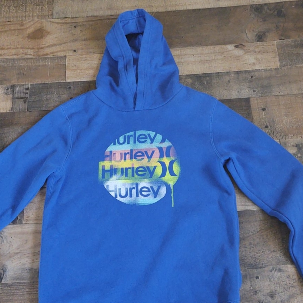 Hurley Blue Hoodie sweatshirt sz XL Youth